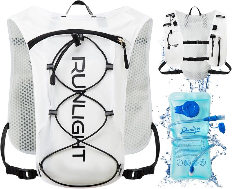 Runlight Running Vest for Women Men Lightweight Hydration Backpack Pack with 1.5L Water Bladder Bag Hydro Daypack for Hiking,Trail,Skiing,Camping,Cycling,Race,Marathon - Image 1